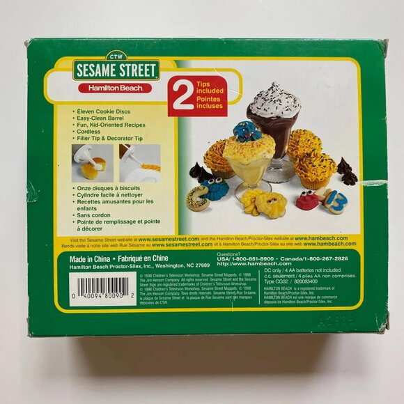 Cookie Monster Cookie Press Hamilton Beach 1998 Sesame Street - Picture 7 of 7